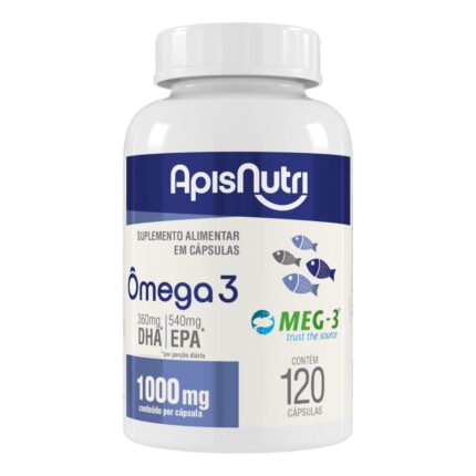 Óleo De Peixe (Ômega 3) 1000mg 120 Cáps - ApisNutri