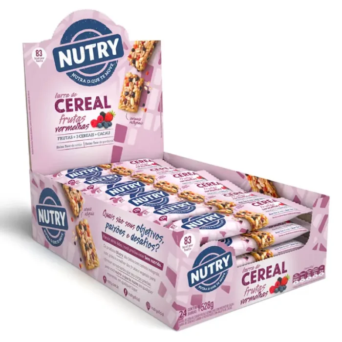 Barra de cereal frutas vermelhas 528 g - Imagem 1