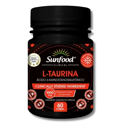 L-Taurina 1000mg 60 Cápsulas Sunfood